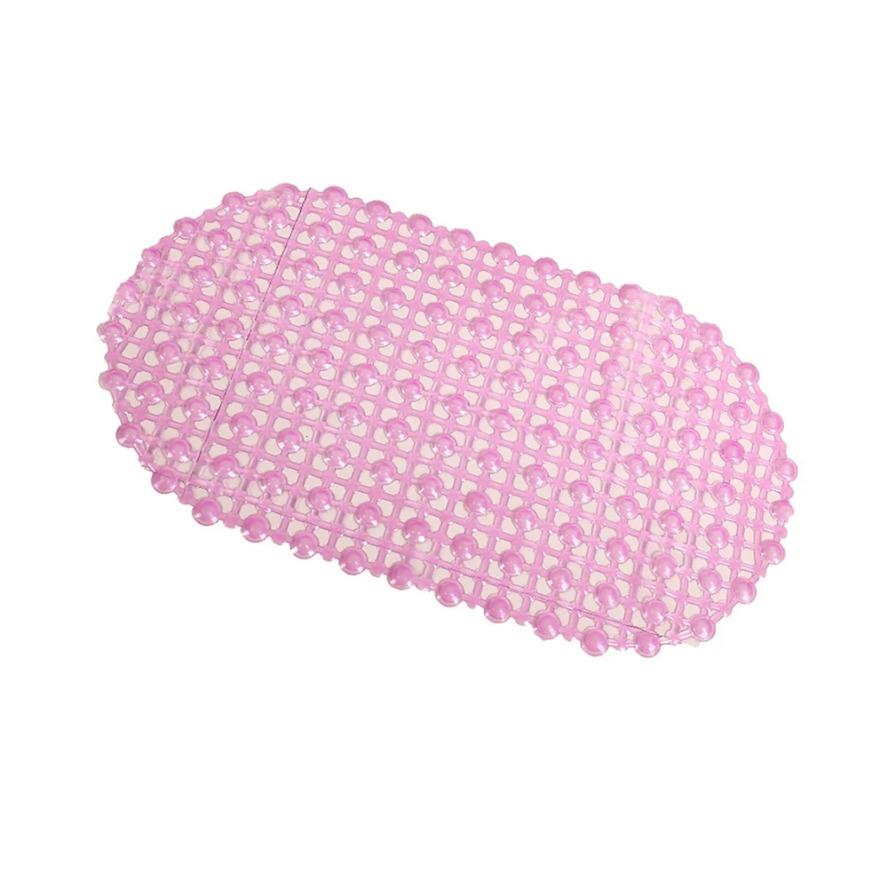 Safety Anti-slip Floor Mat Plain Oval Water Bath Bathroom Mat Tub Bath Shower Bath Carpet Clear Bubble Mat Safety Anti-slip Mat