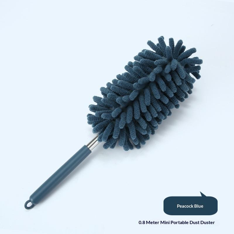 Microfiber Electrostatic Dust Duster Telescopic Bendable Handle Lint Free for Outdoor Patio Furniture Cleaning