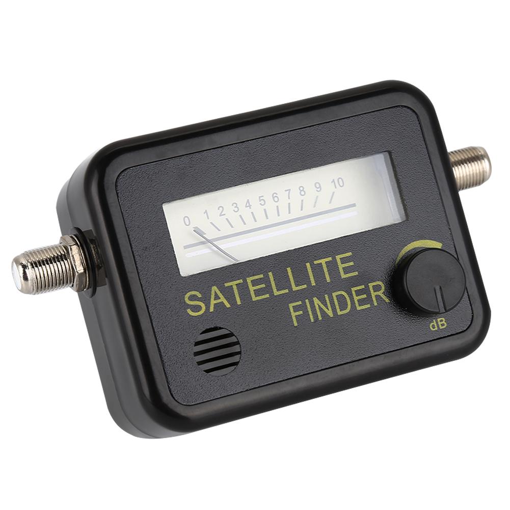 9501 Satellite Finder With Black Background And Yellow Sat Finder 13-18V DC Satellite Finder