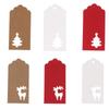 Xmas Tree DIY Kraft Paper Christmas Decoration Gift Box Tag Candy Bag Sticker Gifts Package Label