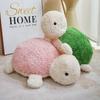 Cute lying turtle doll plush toy chubby green little turtle doll children's company soothing doll
