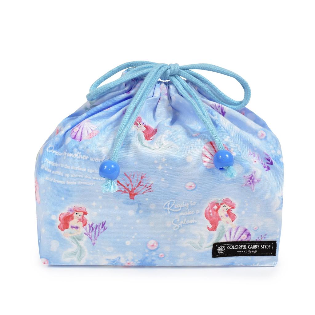 COLORFUL CANDY STYLE Disney Ariel THE LITTLE MERMAID Drawstring Lunch Bags with Name Set of Stylish Lunch Bags with Perfect for and Product N3492102