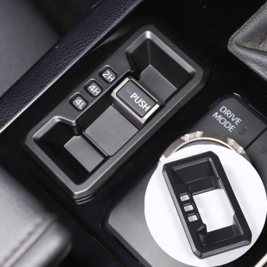 Matte Black ABS Central Control 4WD Button Trim For Toyot Tundra -2024