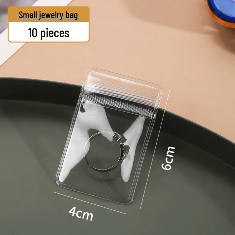 

Прозрачная коробка для хранения ювелирных изделий большой вместимости с защитой от окисления для серег, пуссет, ожерелий и колец