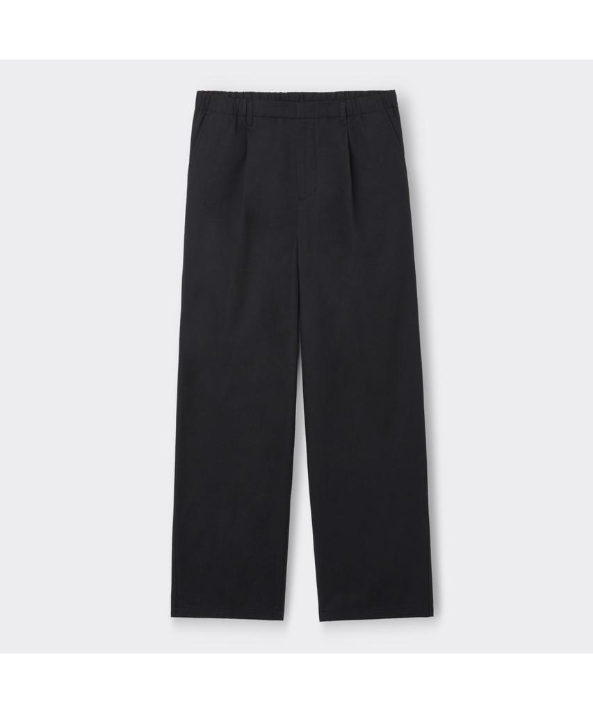Keoseuuteommellou Black Wide Fit Cotton Setup Pants Cwpas26241Bkx