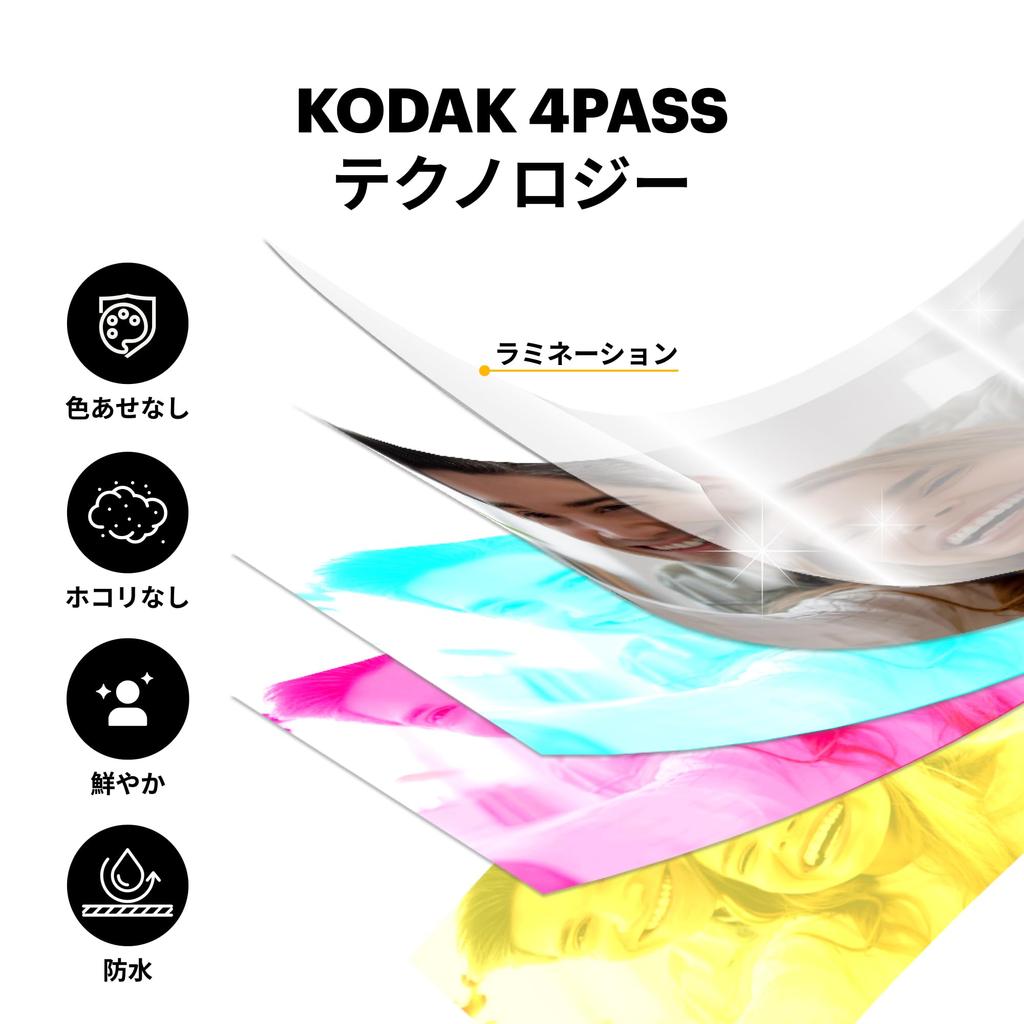 Kodak Mini Shot 2 Retro 4PASS Instant Camera Photo Printer Camera Body White 2-in-1 & (5.3x8.6cm) + (8 sheets) + 30-sheet bundle,