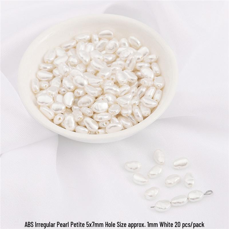 High-Gloss Irregular Imitation Pearl DIY Jewelry Kit - Bracelet, Pendant, Headdress Charms