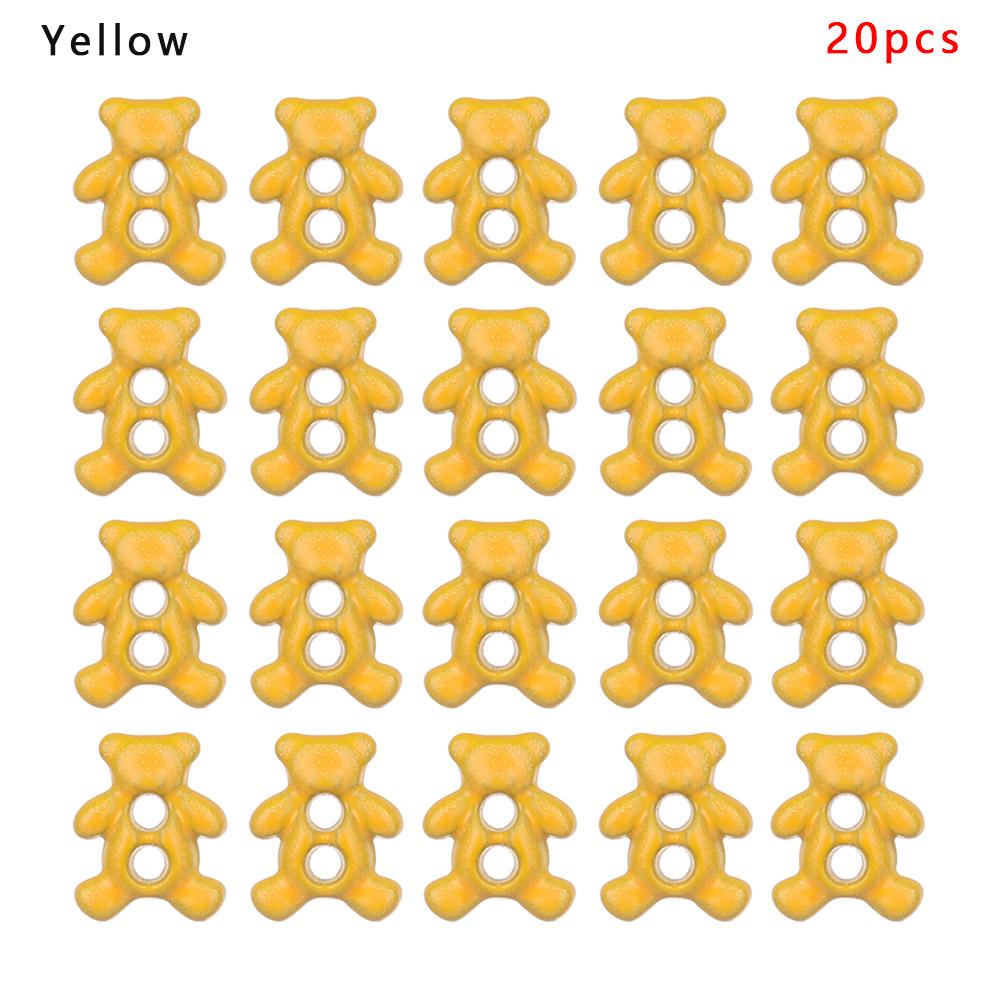 20/40Pcs Mini 6mm Metal Buckle Bear Pattern Decor Buckles for 1/6 Kid Doll Toy Button Buckle DIY Doll Clothes Sewing Accessories