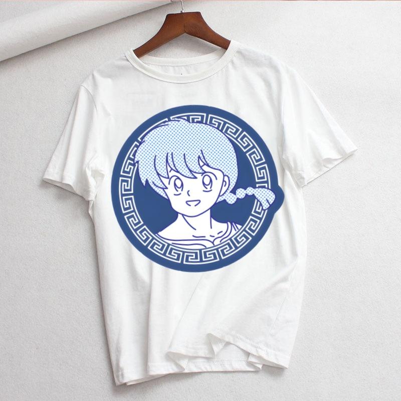 Ranma 12 ranma 12 Camicia Moda Estiva T-shirt Grafica Top da Donna Base Magliette Girocollo Divertenti T-shirt Ragazze