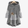 Plus Size Creative Autumn Harajuku Style Street Fashion Velvet Clothes Women Loose Clothes Animal Pattern