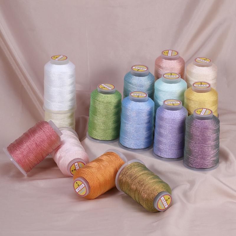 Medium Chameleon Iridescent Thread - 6 Strands for DIY Weaving, Tassel, Fringe, Knotting, Beading, and Jewelry Accessories