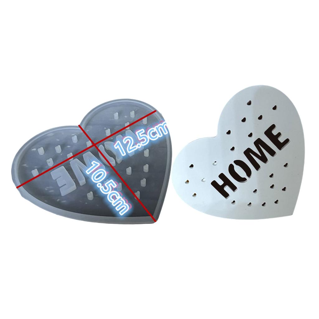 Heart Shaped Mold LED Night Light Silicone Mold Silicone Ornament Molds Suitable for Crafting and Home Decorations