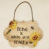 , Wall Hanging Plaque for Spring Housewarming Present Home Room Decoration