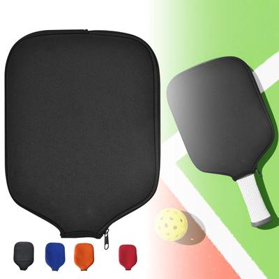 White Waterproof Neoprene Pickleball Paddle & Table Tennis Racket Cover