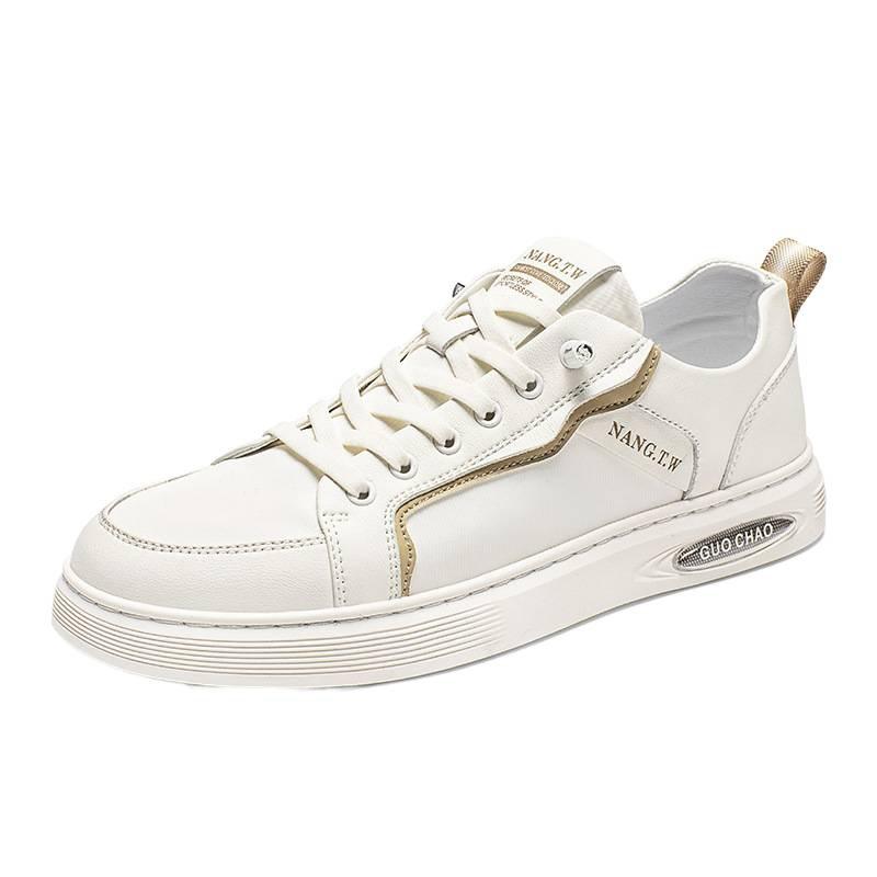 Men's Lazy Casual Shoes with One Foot, Light Soft Sole, Comfortable Cushioning White Shoes, Outdoor Skateboard Shoes