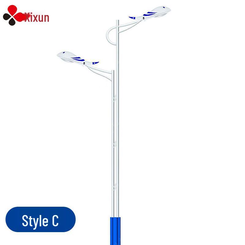 Светодиодный уличный фонарный столб Xixun с двумя кронштейнами 5 meters