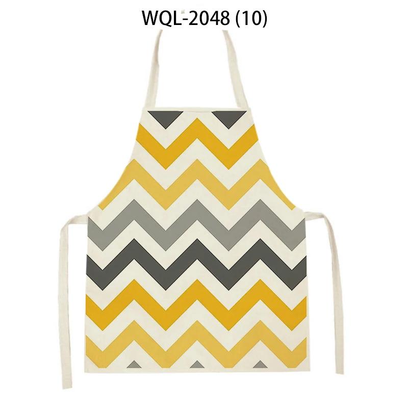 Adult Kids Geometry Stripes Arrow Pattern Kitchen Sleeveless Aprons Women Men Cleaning Apron Home Cooking Pinafores
