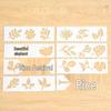 Children's Lace Notebook Ruler Set: 16 Style Templates for Drawing and Coloring (18.5 X 5.5 Cm)