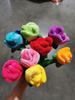 Simulation Rose Plush Toy Creative Curtain Buckle Wedding Event Gift Decoration Gift Labeling Wholesale