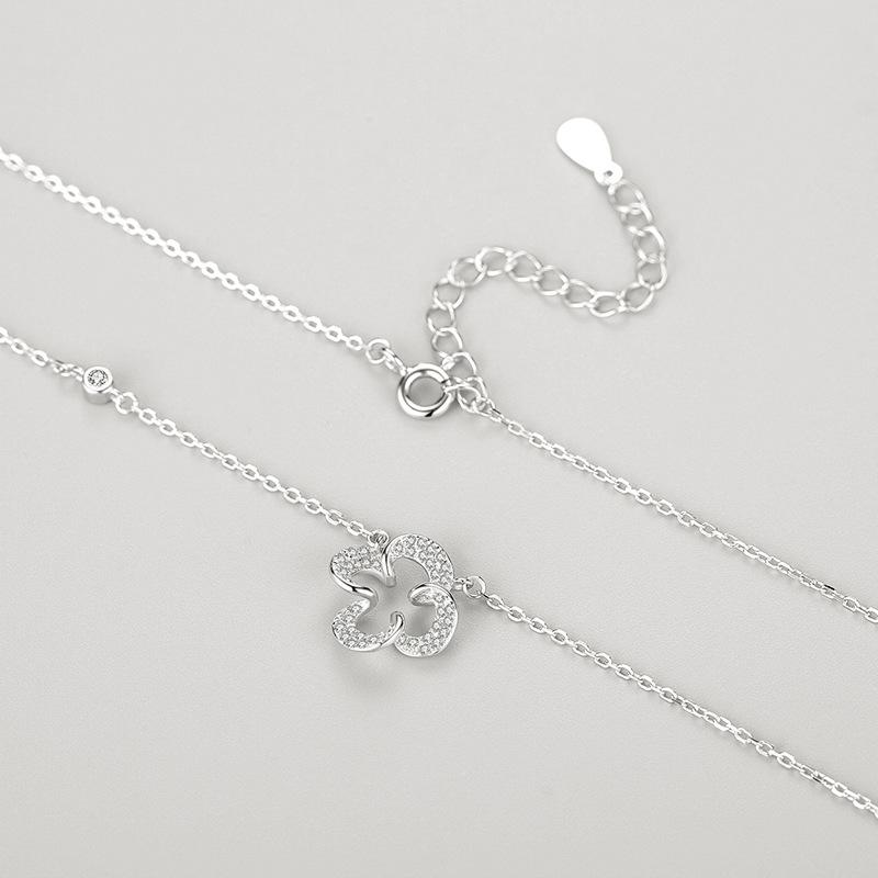 Tancise S925 Sterling Silver Luxury Personality Pendant Necklace Women's Classic Tide Necklace Necklace Party Gift