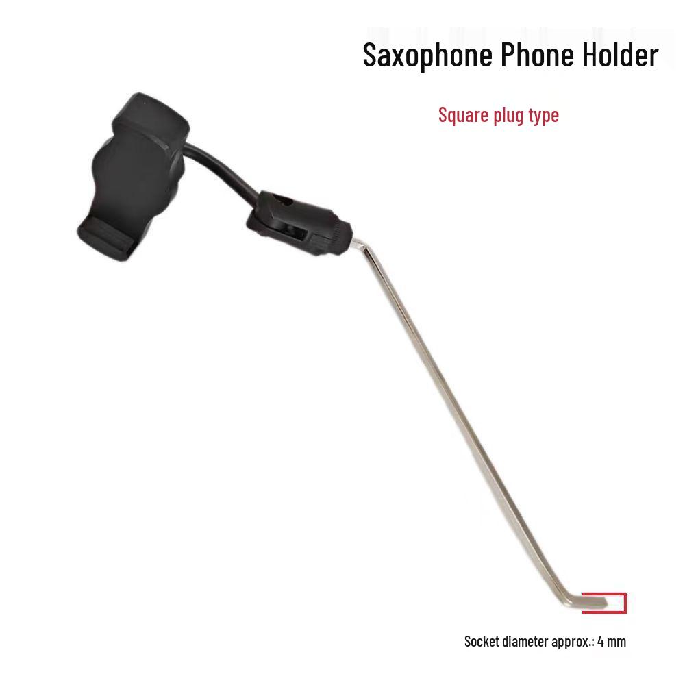 Saxophone Mobile Clip Holder: Music Stand for Alto/Tenor Sax, Live Streaming, and Reading.