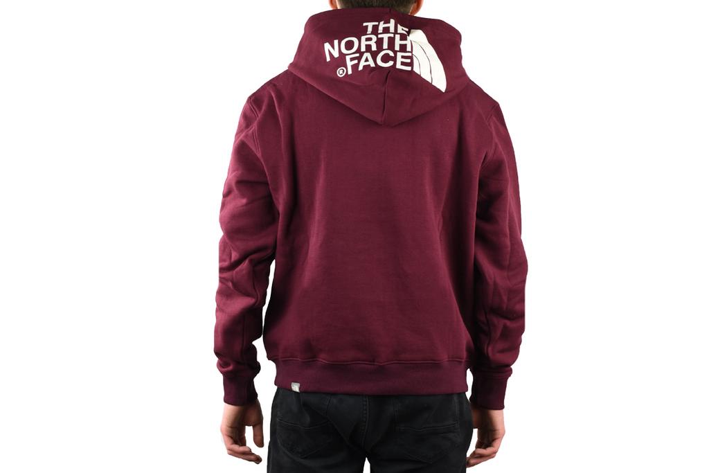 the north face burgundy moletom com capuz