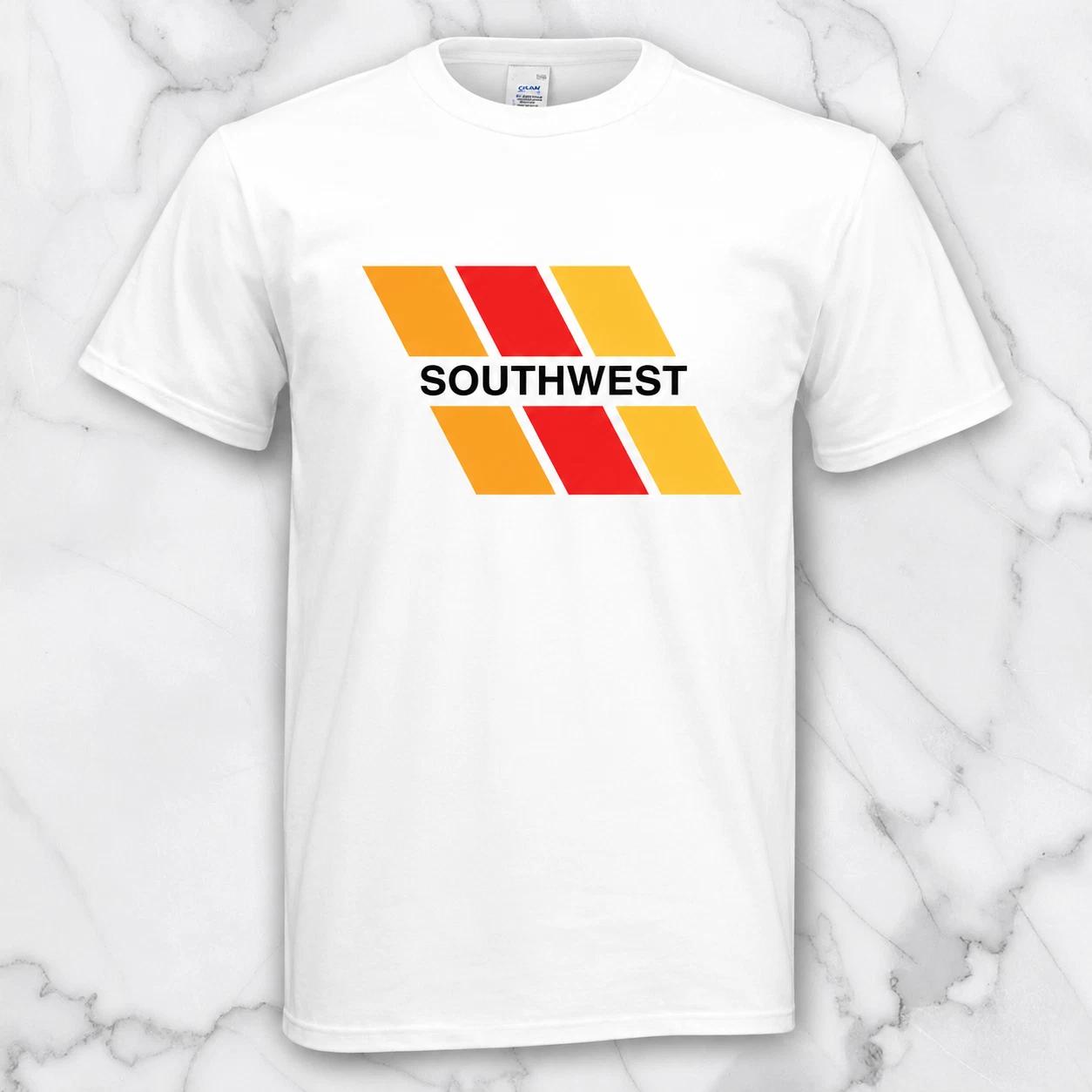 Southwest Airlines Men s White Graphic T Shirt Freeships XXL