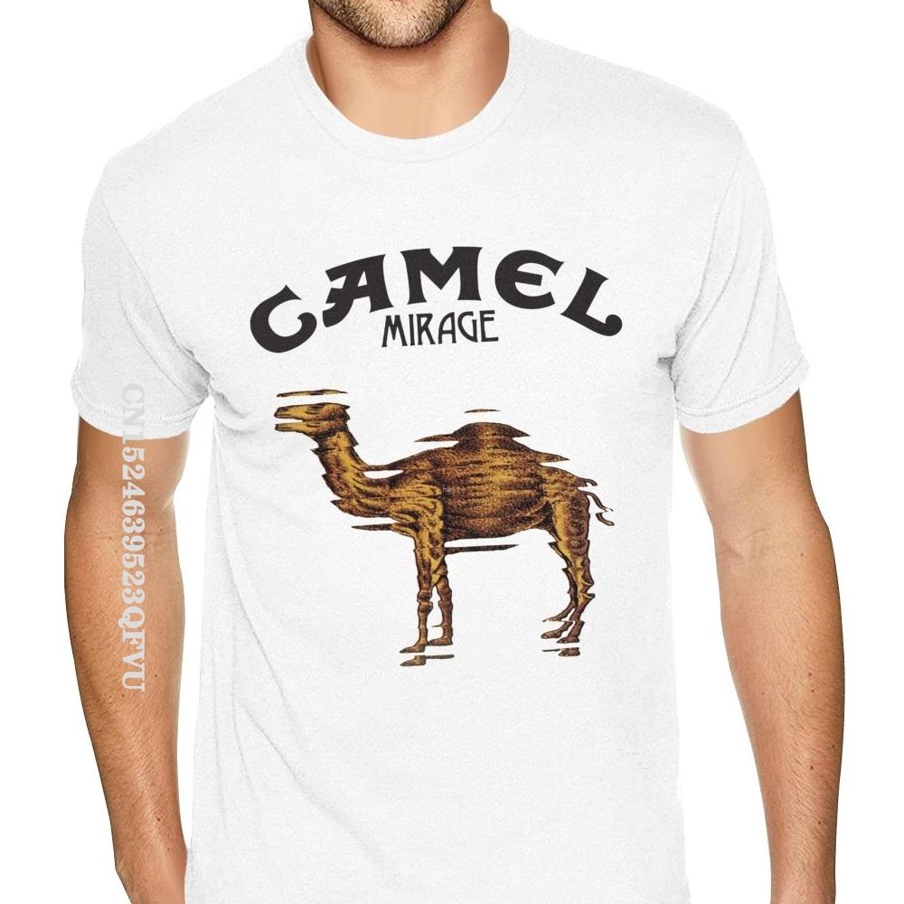 Cute Camel Mirage Band T Shirt Printing T-Shirt Men Male Small Size Kawaii T-Shirt Aesthetic Camisas S разноцветный