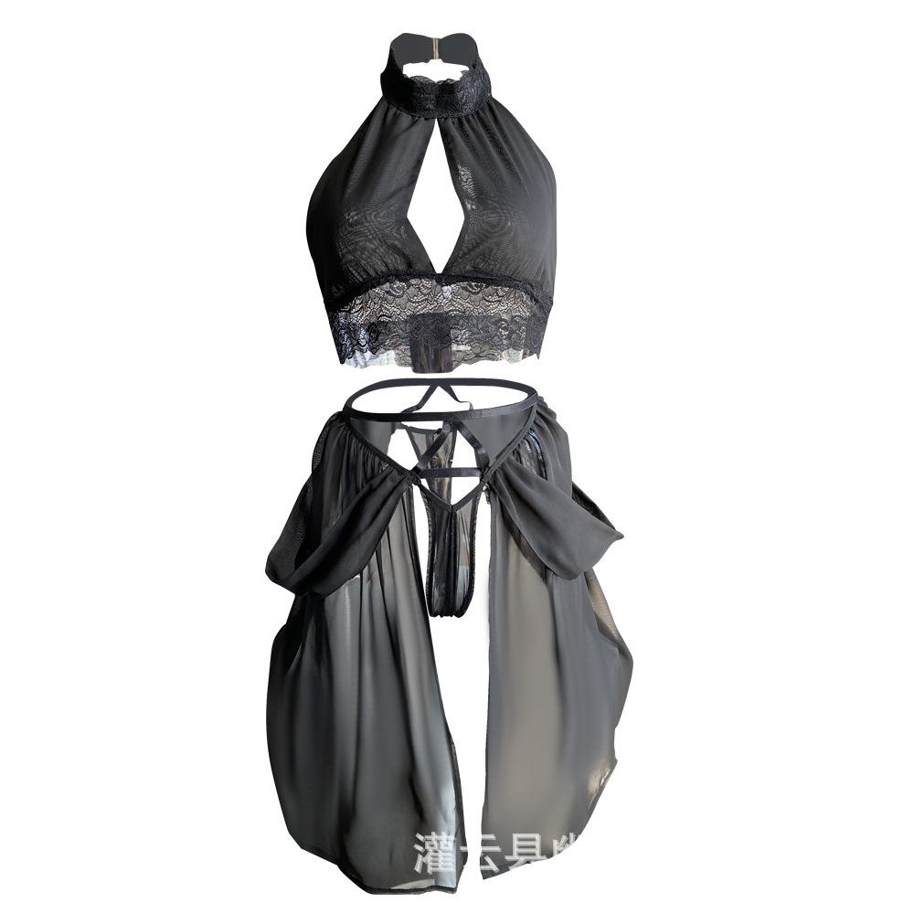 Sex Underwear Women's Pure Desire Perspective Small Chest Pajamas Passion Lace Seduction Suit Sexy Nightdress