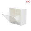 1/2Pcs Wall Mounted Storage Boxes Adhesive Small Jewelry Holder Box Plastic Dustproof Bathroom Organizer For Cotton Swabs Makeup