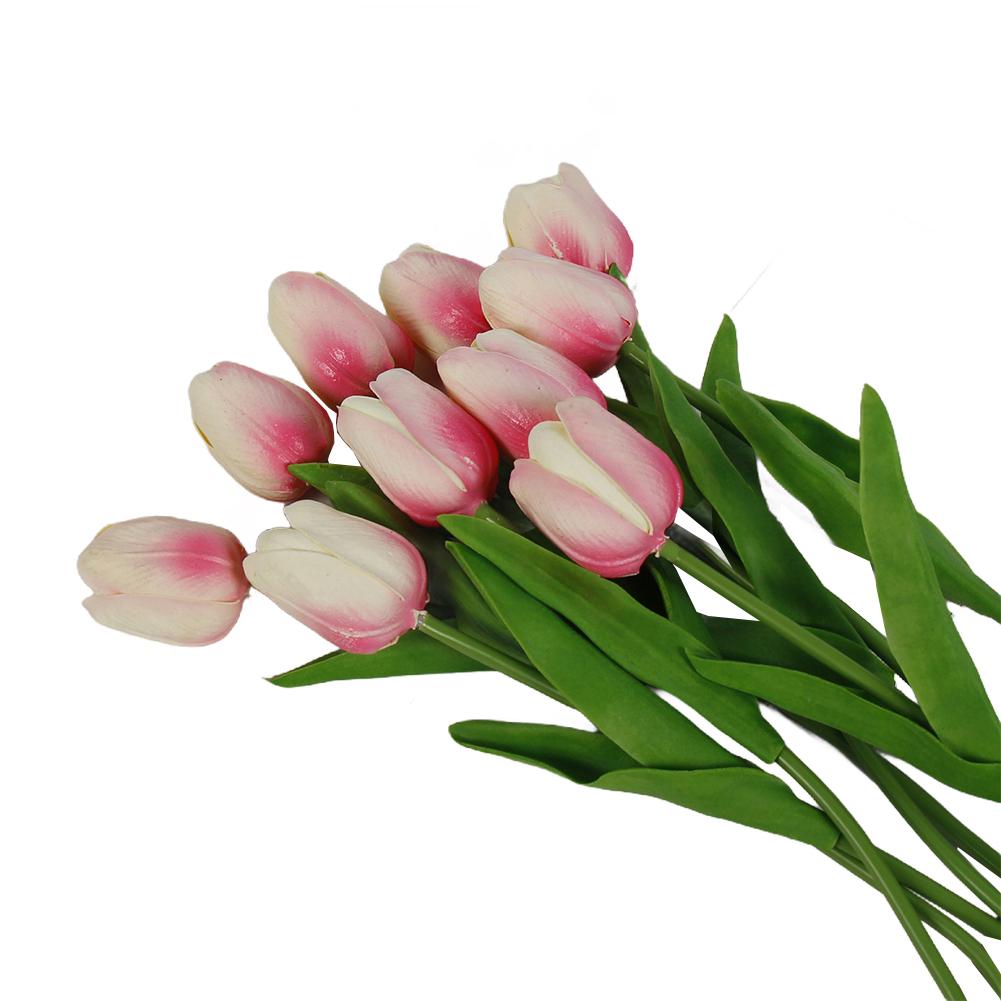 Home Decoration Artificial Tulips Wedding Home Low Maintenance Realistic Appearance Vibrant Colors For Home For Living Room