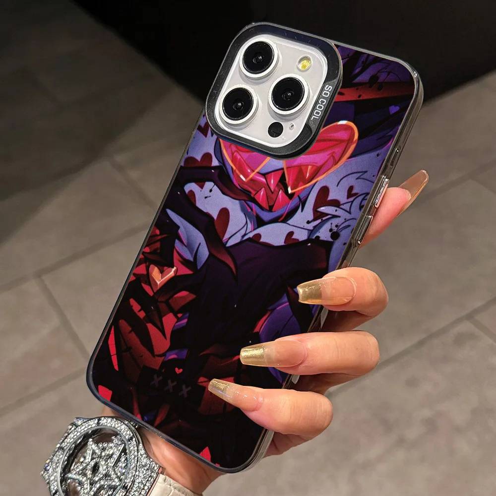 Sir P-Pentious Hazbin Hotel   Phone Case For iPhone 17,16,15,14,13,12,11 Plus,Pro Max,XS,Colorful Silver Black Cover