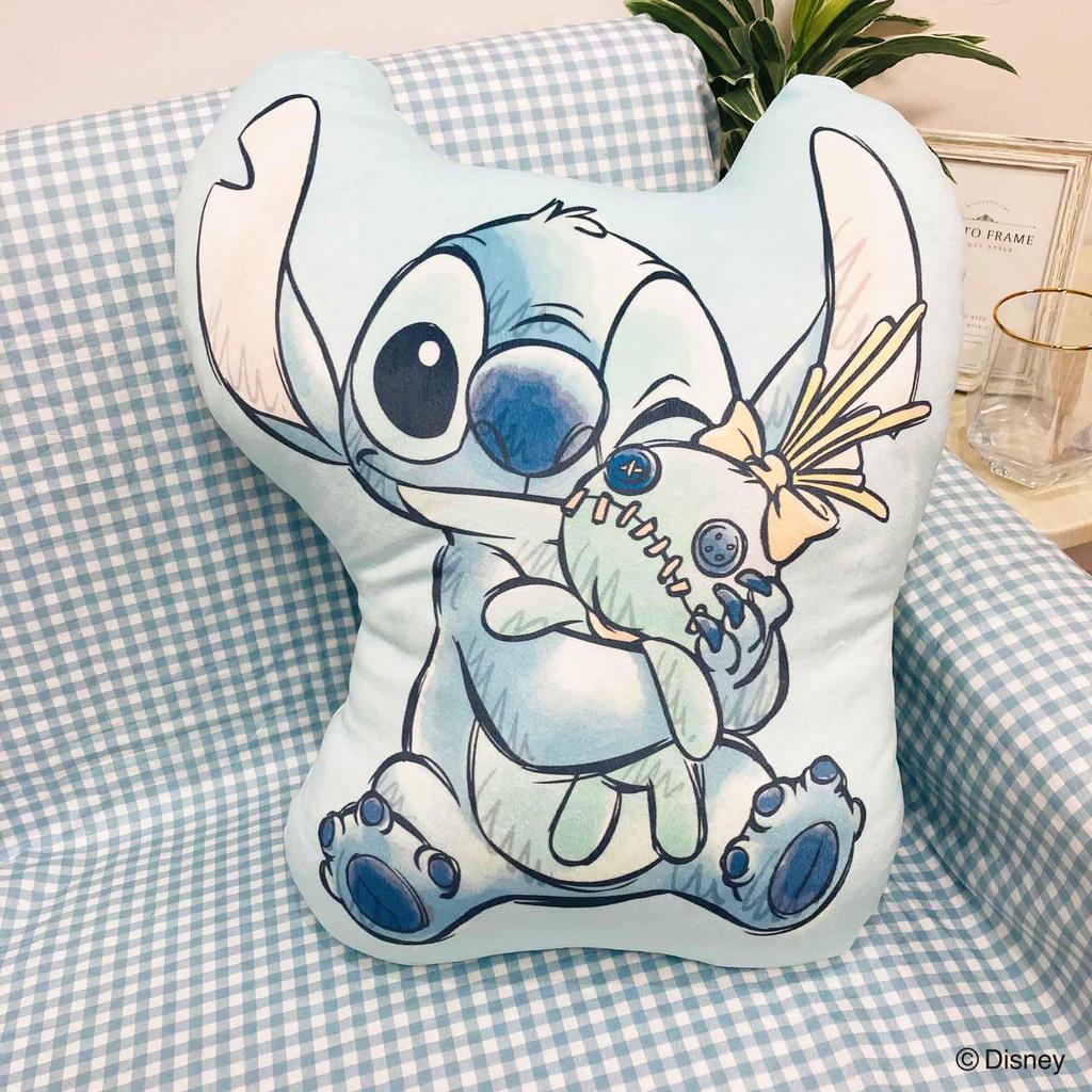 MORIPiLO Disney Stitch Body Pillow Soft and Soft To the Soft Plush Nap Disney Morishita Pillows (Soft Die-Cut Cushion) Touch, Toy, Pillow, Blue,
