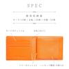Dom Teporna Bifold Large Coin Card Cowhide Orange Men's Wallet, Box-Shaped, Capacity, Purse, Compact, Case, Leather,
