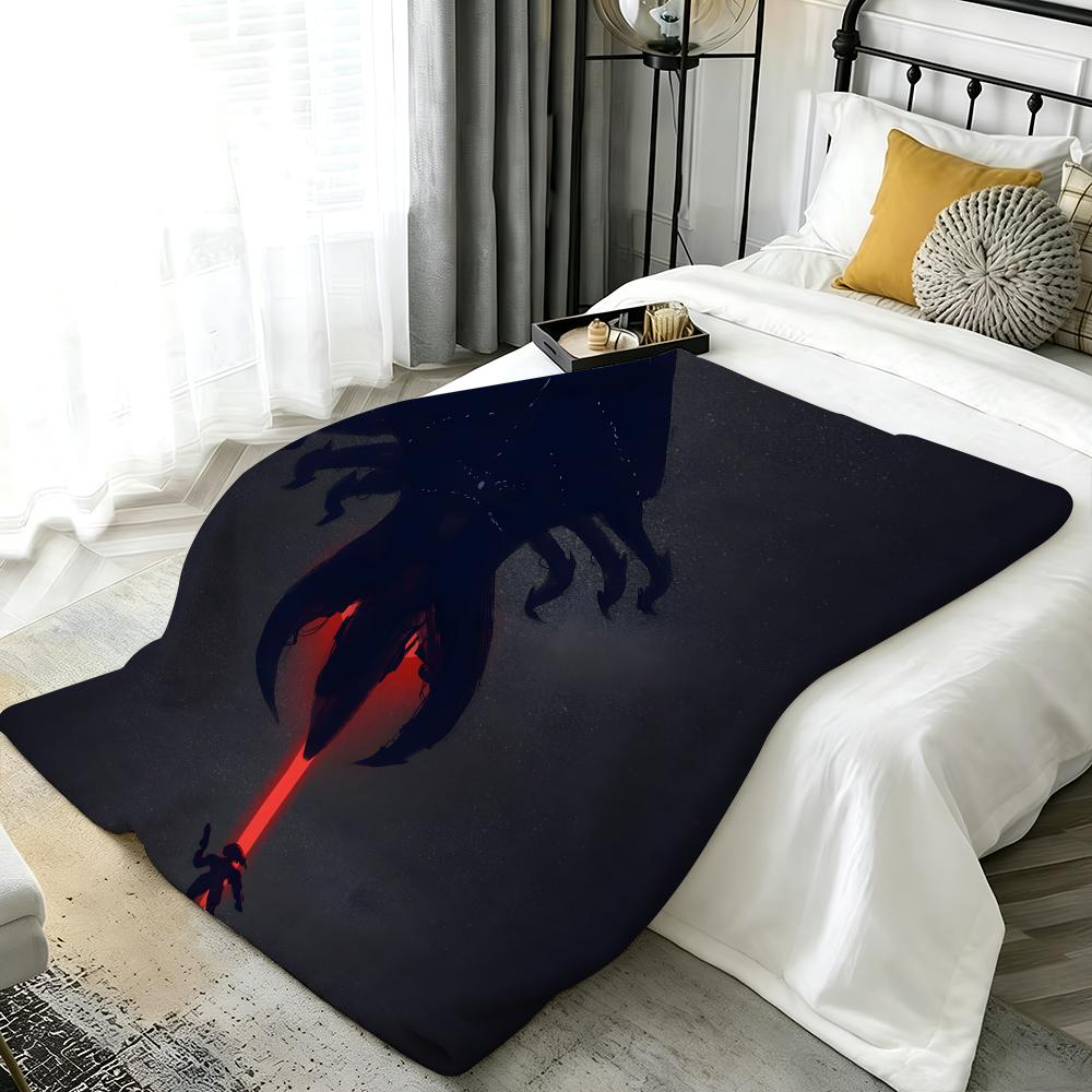 Game M-Mass Effect Throw Flannel Blanket Perfect for Sofa Office Bed Travel Sleep Read Relax Camping Four Season Use
