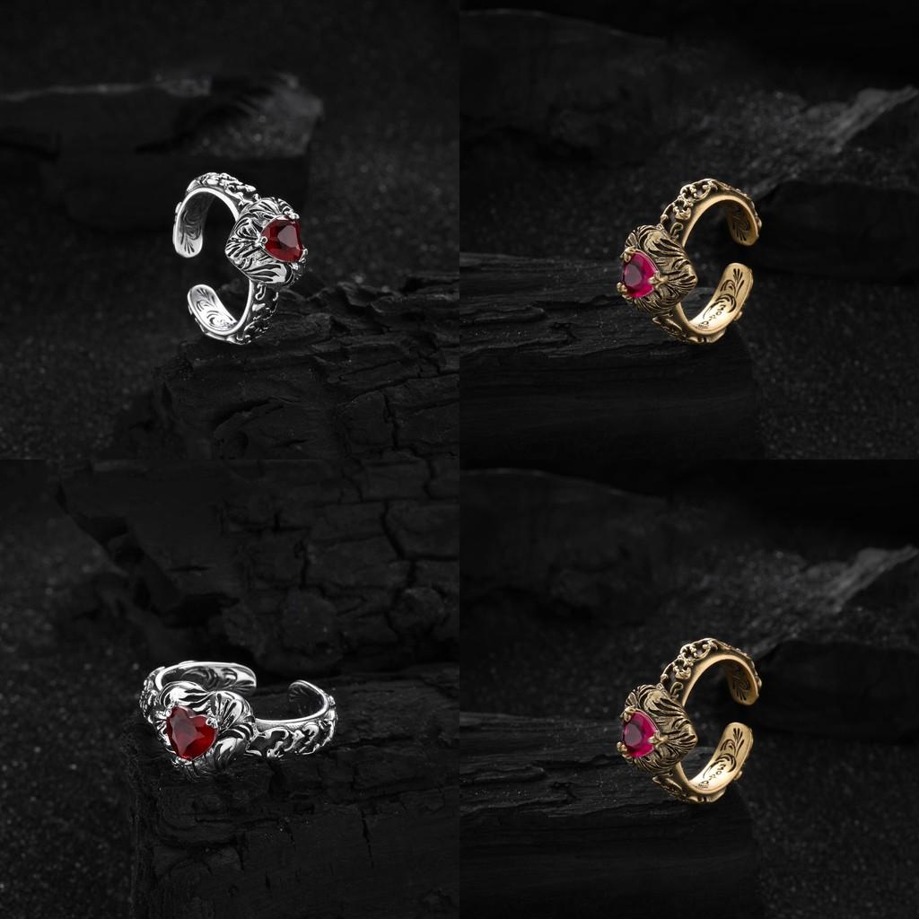 Modischer Minimalistischer Kupfer-Herzring Mit Atemberaubendem Zirkonstein Für Den Alltag