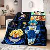 Dragon Ball Z Print Blanket Warm Comfortable Flannel Blanket Suitable for Bedrooms,Sofas, Beds,Chairs,Travel -QIAO28