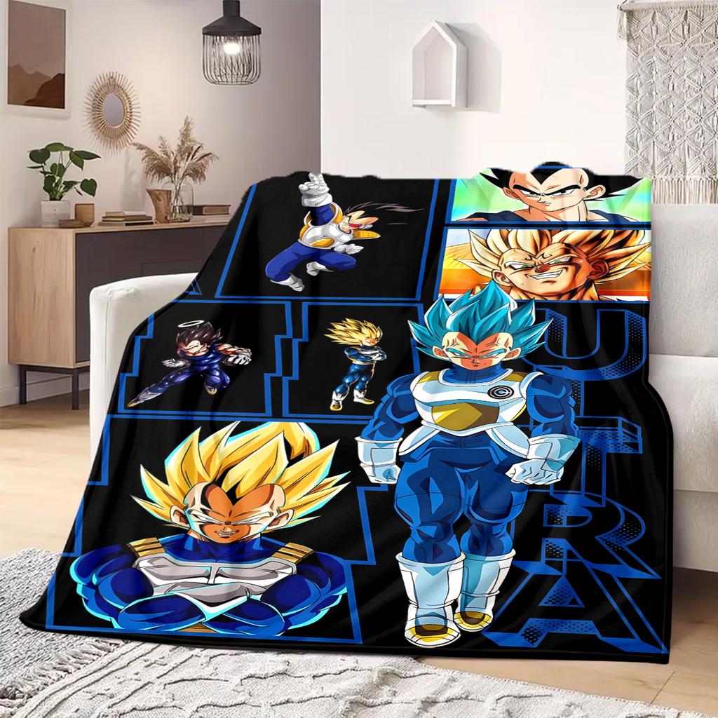 Dragon Ball Z Print Blanket Warm Comfortable Flannel Blanket Suitable for Bedrooms,Sofas, Beds,Chairs,Travel 28