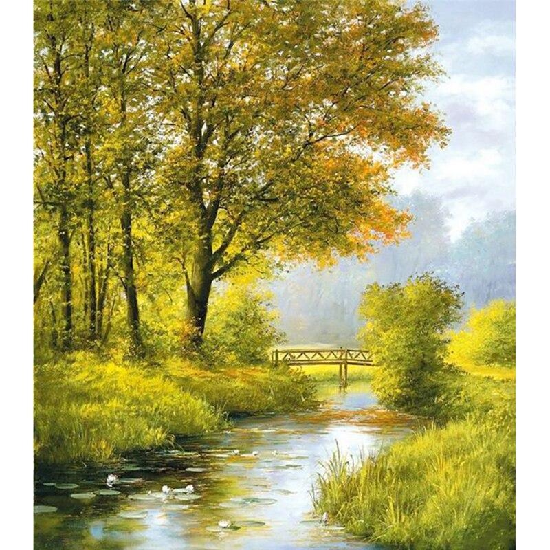 5D DIY Diamond Painting Kit Great Falls Characters Diamond Embroidery Rhinestones Decorations for Home