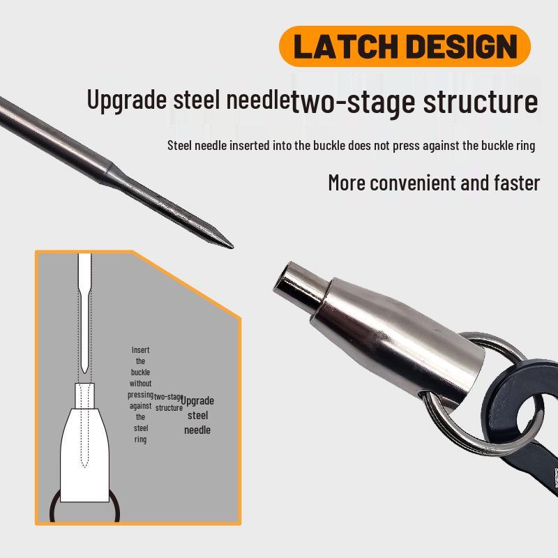 Large Portable Fish Lock Clip with Rope for Lure Fishing Gear