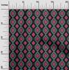 oneOone Cotton Flex Fabric Diamond & Swirl Ikat Print Fabric BTY 40 Inch