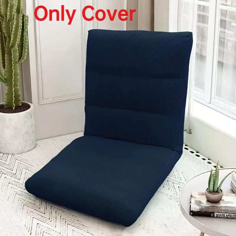 1PC Tatami Chair Covers Stretch Foldable Floor Chair Cover Anti-dirty Swing Cushion Cover for Camping Bay Window Cushions
