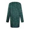Women's Plus Size Top, Garden Collar Long Sleeved Shirt, Fashionable Floral Print Casual Top