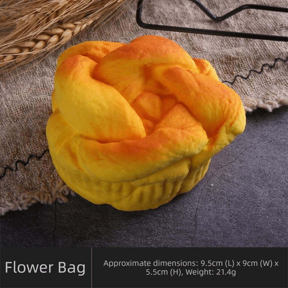 Soft Cake Toast PU Model Scale Food Fake Bread Ornaments Artificial Fake Bread Model Kitchen Toy