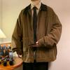 Vintage Herren Frühling und Herbst Trendmarke Amerikanische Retro Cordjacke
