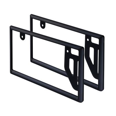 SEIWA Exterior License Plate Compatible with Front and Light and Standard Designed Local License Hides Yellow Frames for a Cleaner Dresses Compliant
