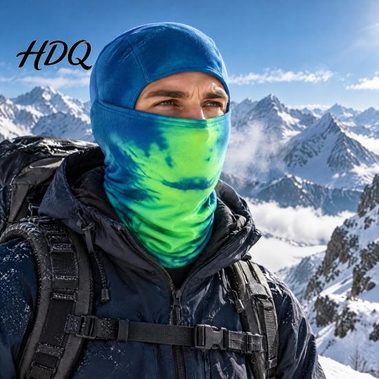 Color Changing Face Shield Unisex Heat Reactive Balaclava Color-Changing Full Hood Mask for Wind Resistant Winter Windproof Neck Gaiter Ski