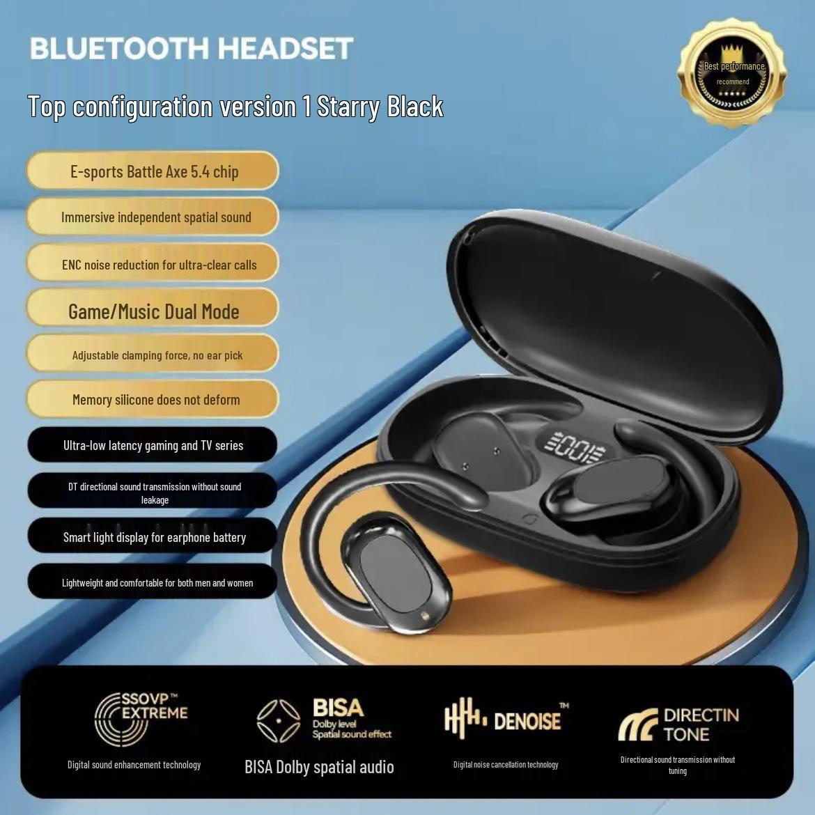 

Burmester 2025 Bluetooth Earphones - Stereo Sound, HD Calls, Noise Cancellation, Long Battery Life