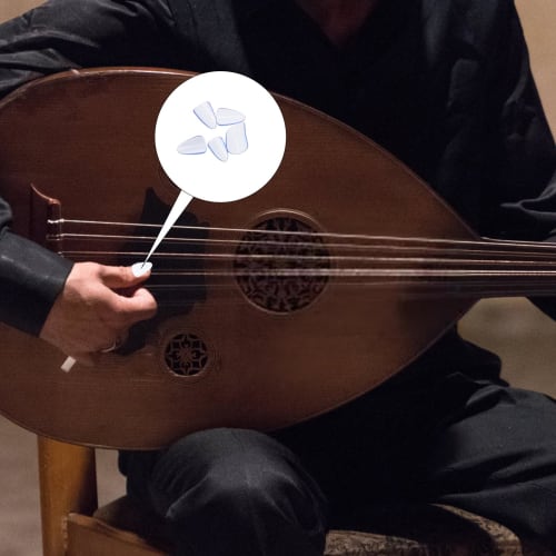 STOBOK 5-Piece Pipa Nails, Pipa Nails for Pipa and Guzheng, Artificial Nails, Banjo Finger Picks, Professional Pipa Finger Picks, Pipa Accessories, Pi