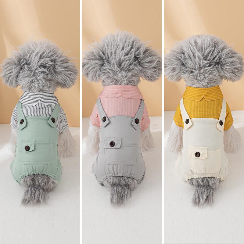 Summer, Pet Dog Dog Cat Fashion Overalls Breathable Clothes Without Shedding Hair